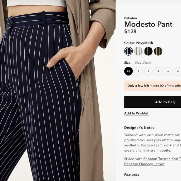 Aritzia Modesto Pant - Picture 3 of 13